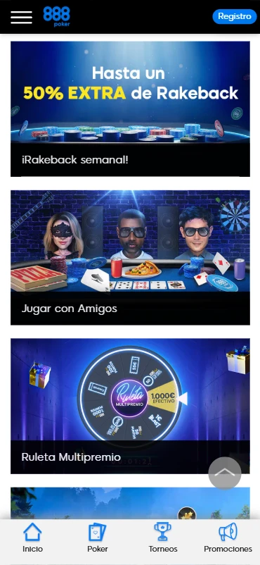 Ofertas y promociones 888Poker