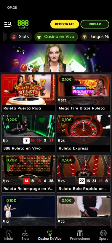 Tenemos diferentes ruletas para jugar, tanto con crupier en vivo como automáticas.