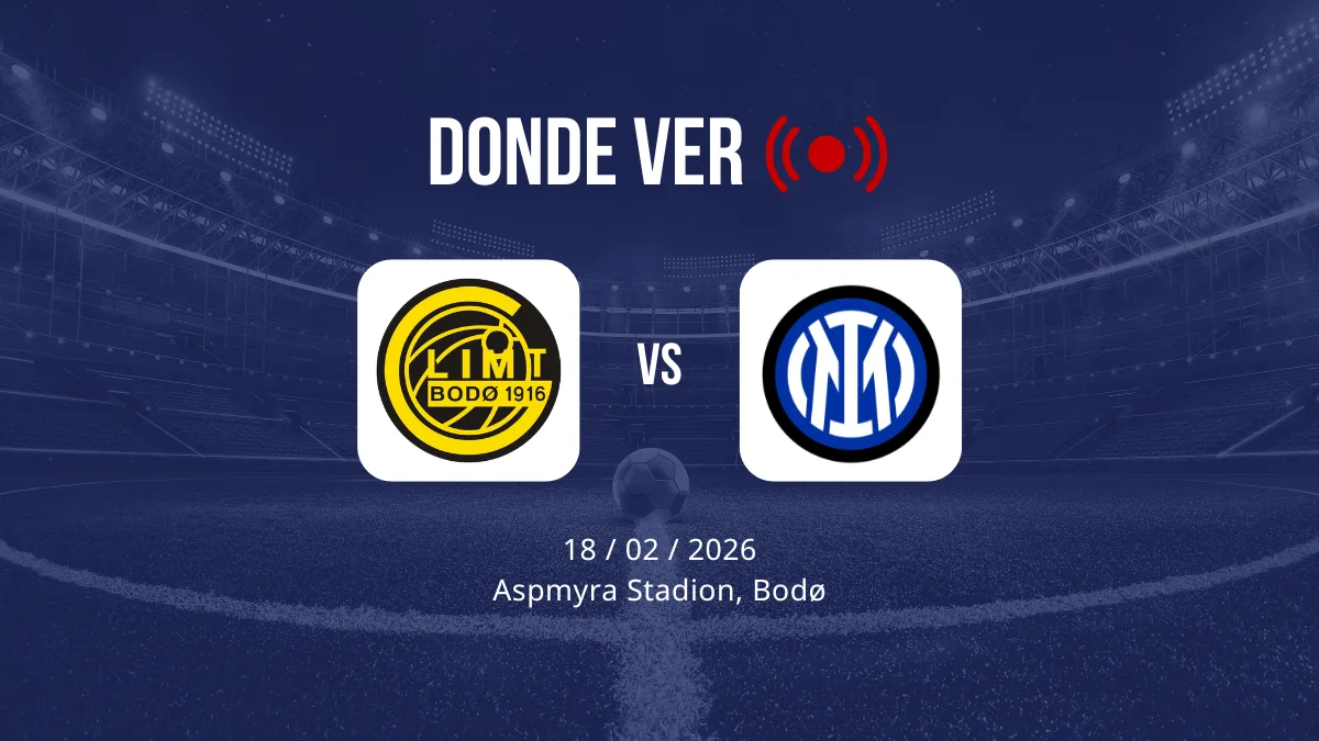 Bodo Glimt vs Inter de Milán: Alineaciones, horario y dónde ver