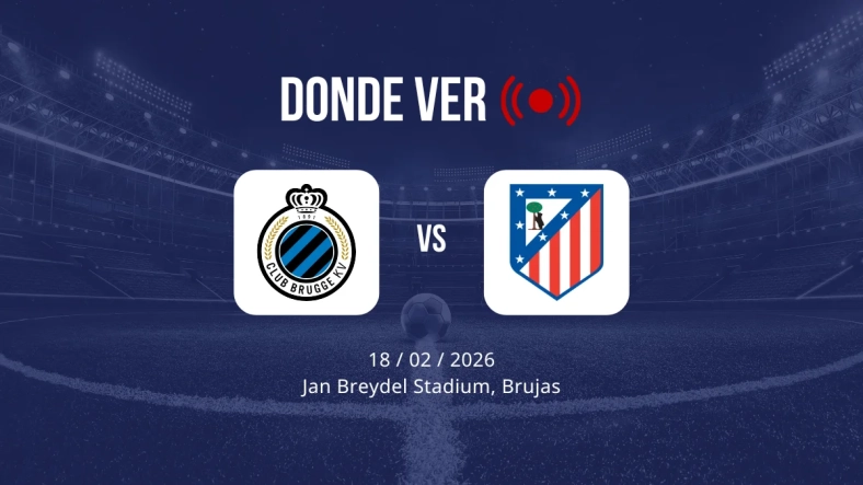 Brujas vs Atlético de Madrid: Alineaciones, horario y dónde ver