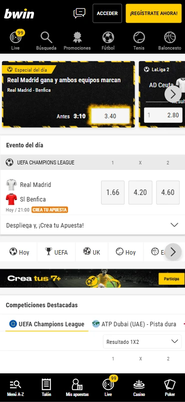 Apuestas Deportivas Bwin