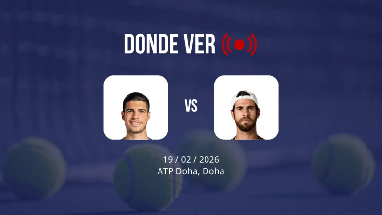 Carlos Alcaraz vs Karen Khachanov hoy en el ATP Doha: horario, canal de TV y cómo ver en directo