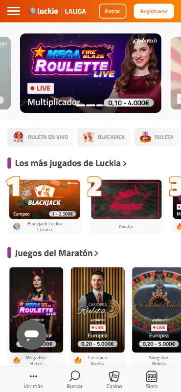 Ruletas Casino Luckia
