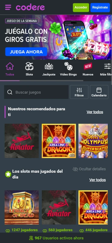 Casino Codere Juegos