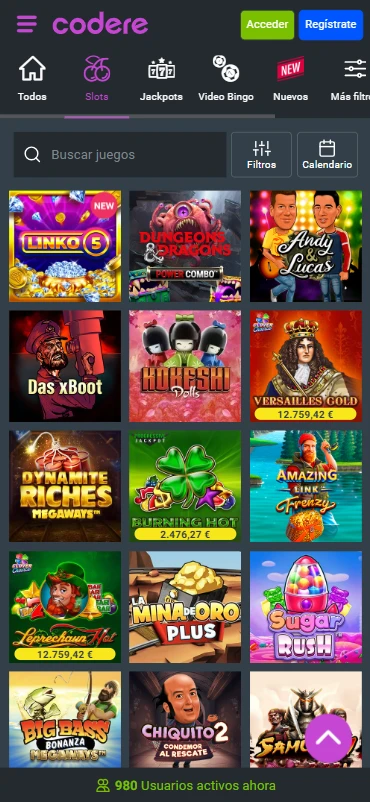 Tragaperras Codere Casino