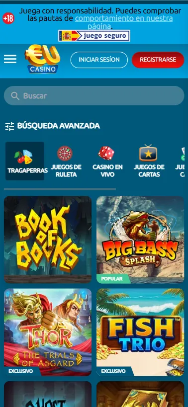 EuCasino amplía constantemente su catálogo de juegos, superando en febrero de 2026 los 4.000 juegos.