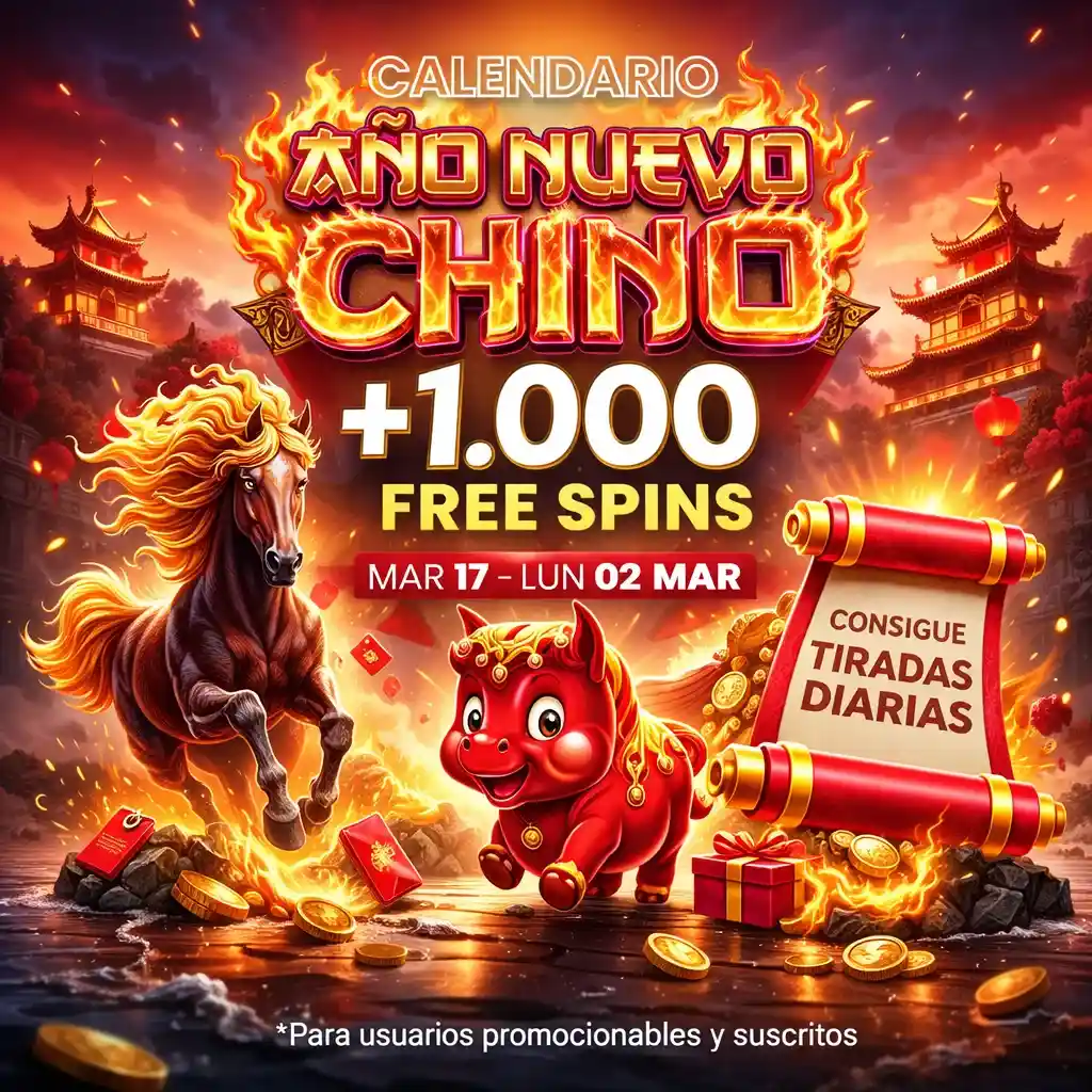 Calendario Año Nuevo Chino en JOKERBET: Tiradas gratis hasta el 2 de marzo