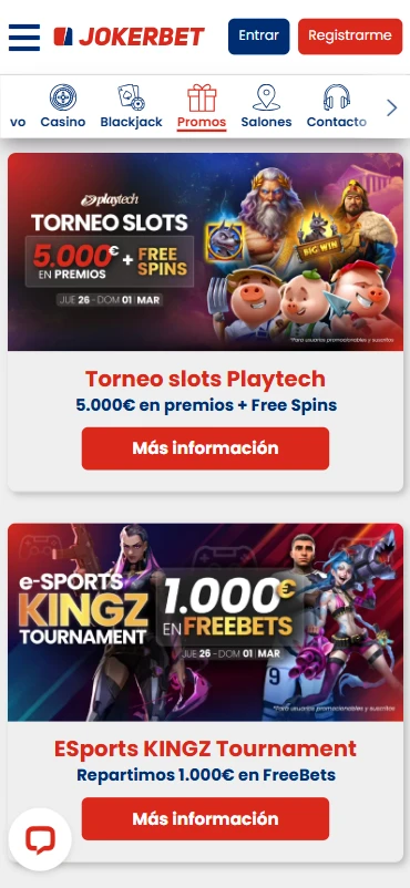 Ofertas JOKERBET Casino y Apuestas