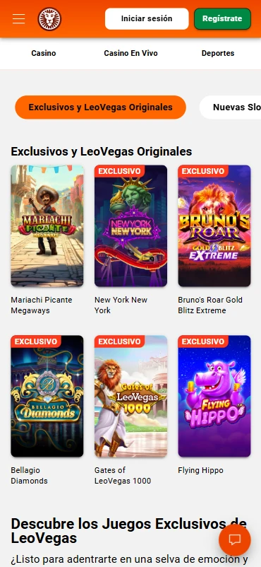 Tragaperras LeoVegas casino