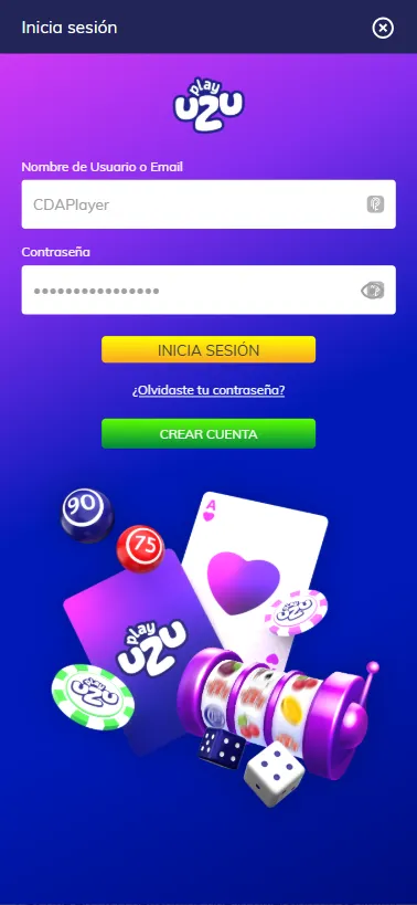El registro como nuevo usuario e inicio de sesión comparten la misma página de inicio.