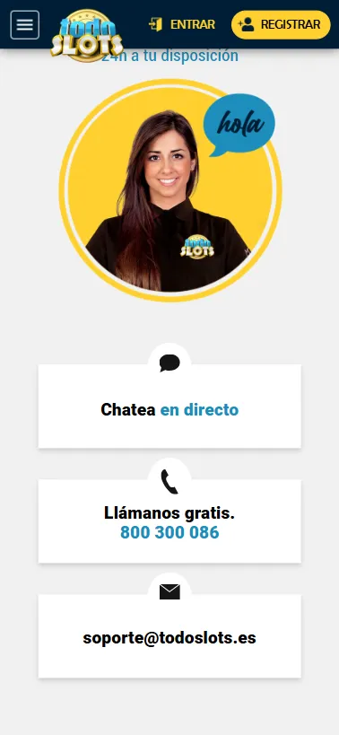 En todos lots tendremos tres formas de poder contactar con su equipo: chat en vivo, teléfono y correo.