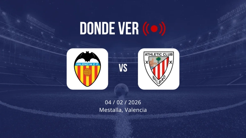 Valencia vs Athletic Club: Alineaciones, horario y dónde ver