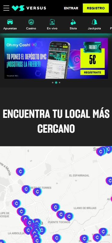 Buscador locales Versus
