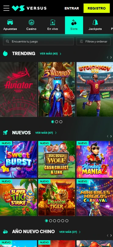 Tragaperras Versus Casino