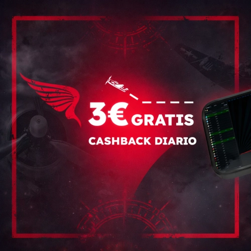 Consigue 3€ gratis para Aviator y un extra en cashback cada día