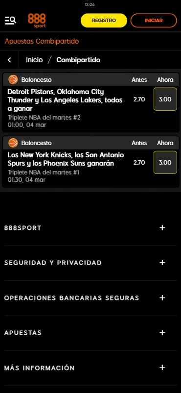 Combipartido 888sport mejoradas