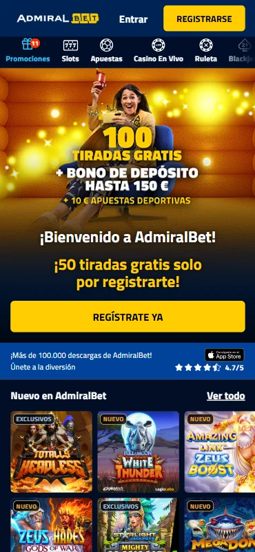 Admiralbet.es casa de apuestas bingo y casino online