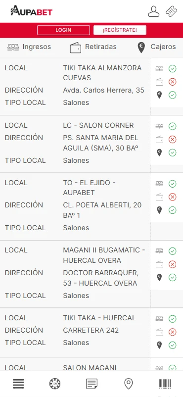 red de locales aupabet apuestas de murcia