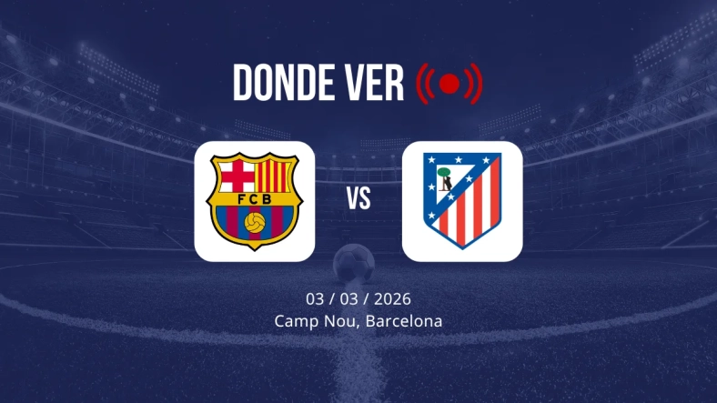 Barcelona vs Atlético de Madrid: Alineaciones, horario y dónde ver