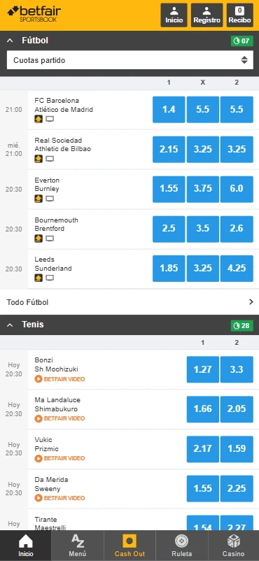 Betfair Apuestas Deportivas