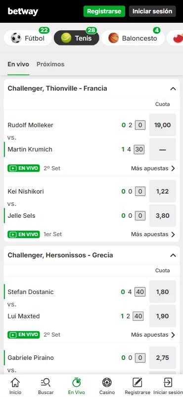 apuestas en directo betway