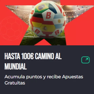 Hasta 100€ en apuestas gratis acumulando puntos camino al Mundial con OlyBet