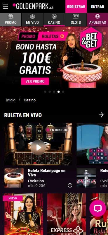 casino goldenpark.es ruleta y blackjack