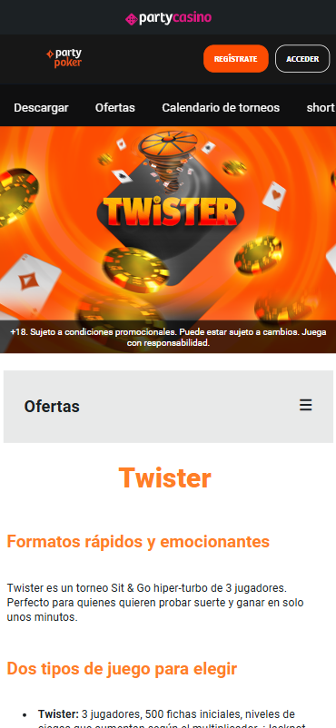 torneos twister partypoker