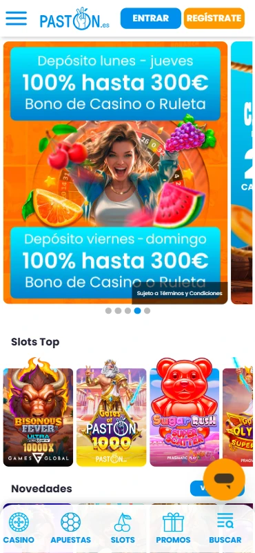 Tragaperras casino Pastón