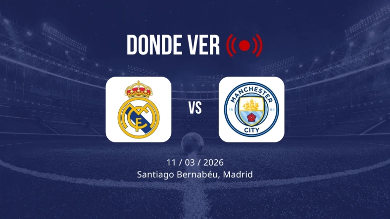 Real Madrid vs Manchester City: Alineaciones, horario y dónde ver
