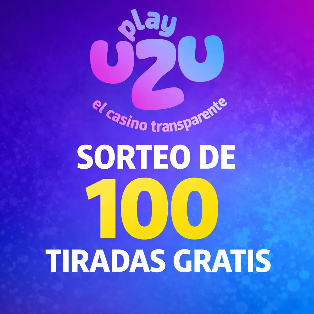 Sorteo semanal de 100 tiradas gratis sin depósito en UZU