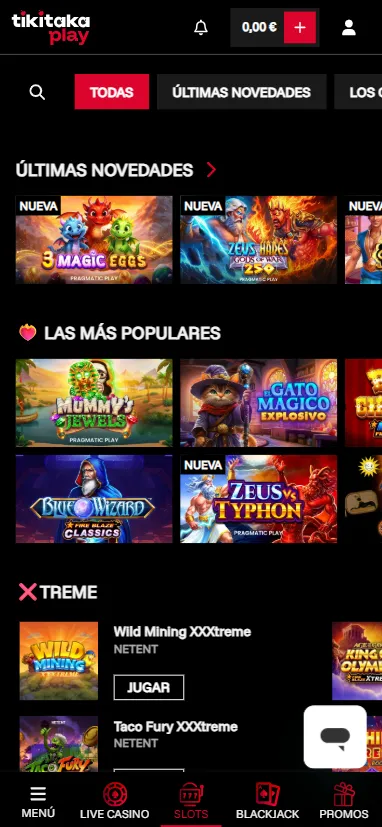 El casino ofrece depósitos inmediatos mediante bizum, paypal y tarjeta visa o mastercard.