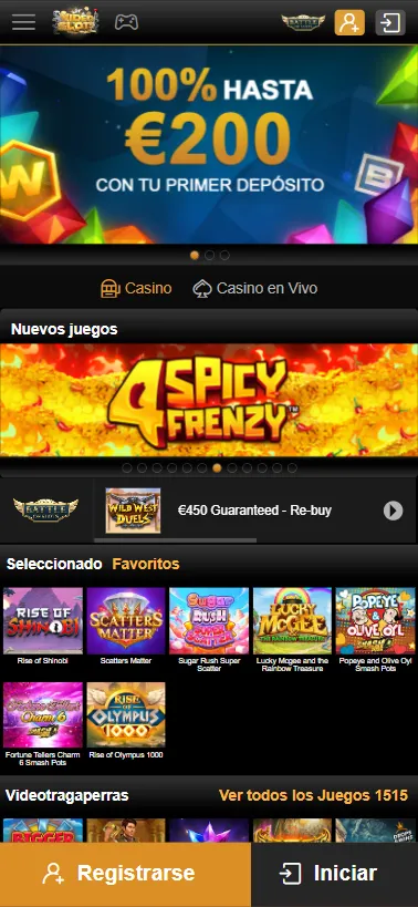 El casino de Immense Group ofrece también juegos de casino.
