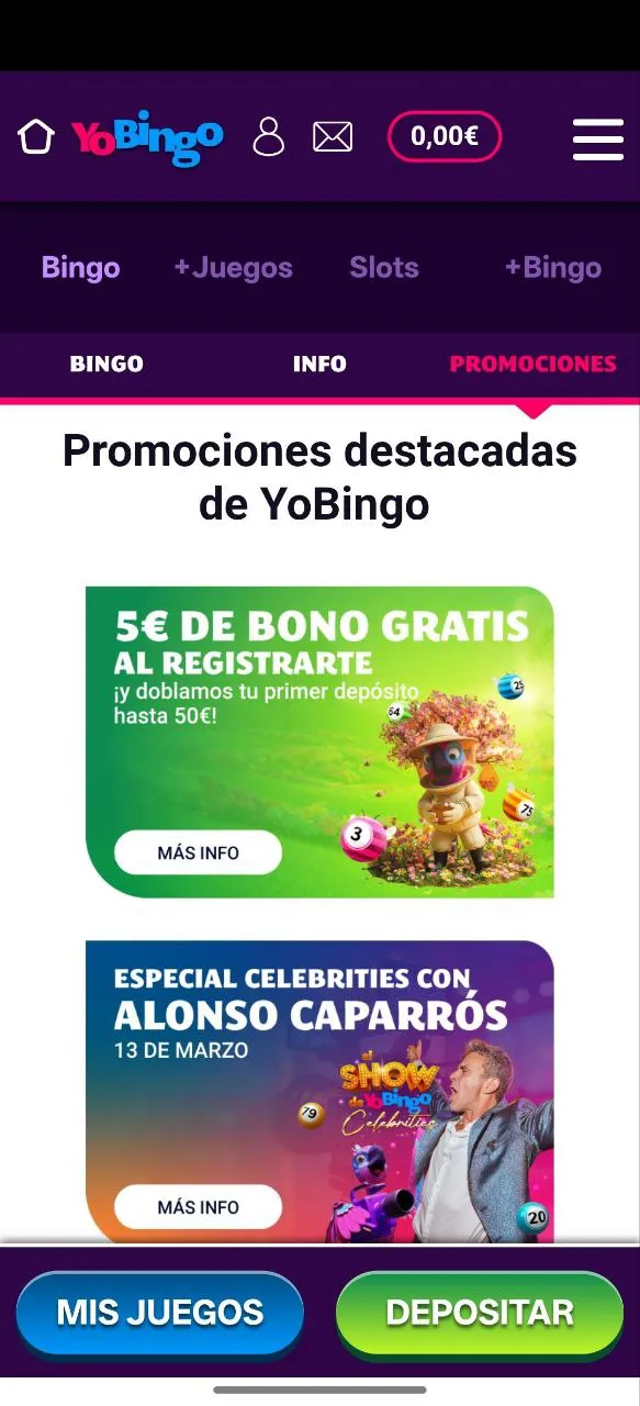 Al entrar como nuevo usuario y verificar nuestro perfil mediante documentación, recibimos 5€ gratis directamente.