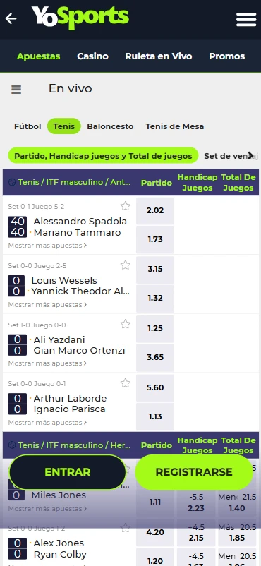 apuestas en directo YoSports