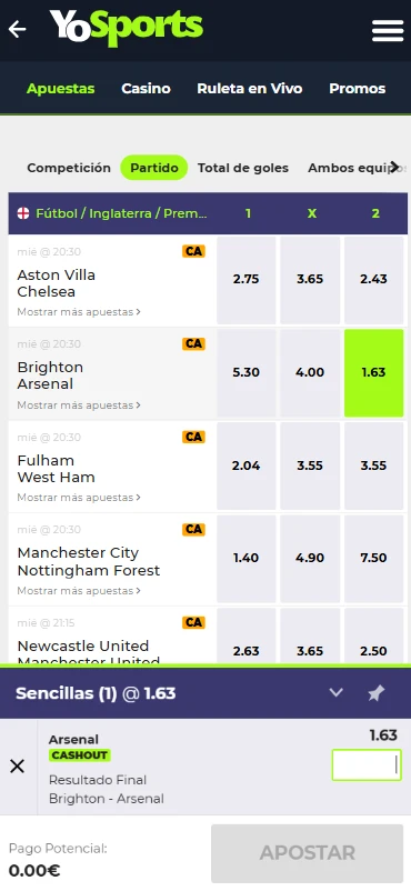 Apuestas deportivas YoSports