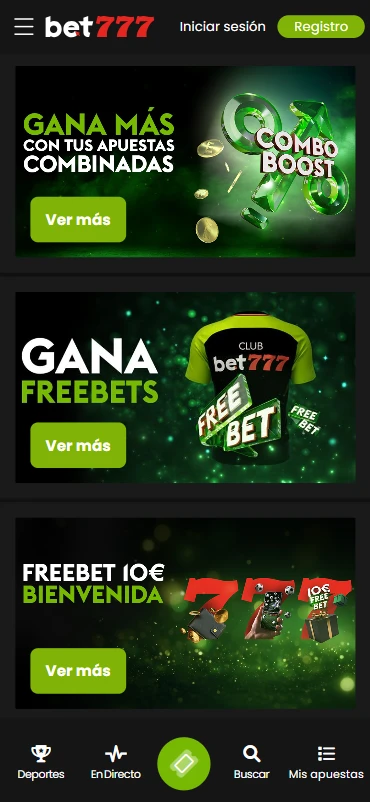 Bonos Bet777 apuestas deportivas en línea