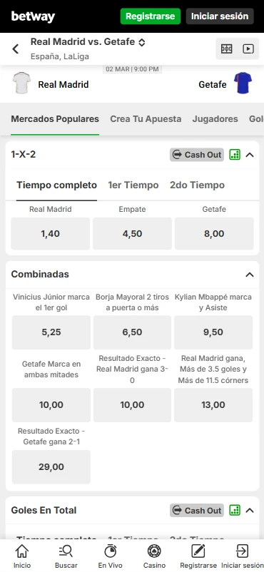 Betway Apuestas Fútbol