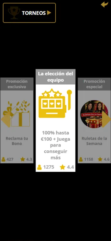 Las Promociones recogen nuestras Selecciones Diarias y Torneos.