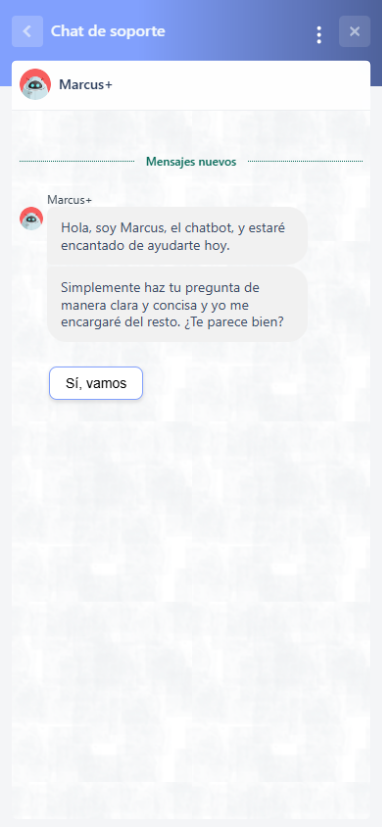El chatbot está disponible 24/7, en cambio para poder hablar con una persona el horario es de 07:00am a 01:00am.