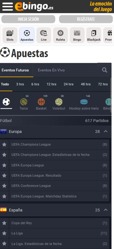 casa de apuestas eBingo