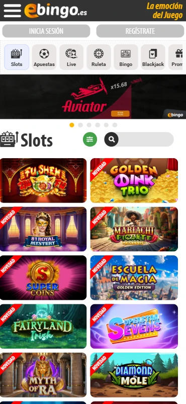 Tragaperras online eBingo