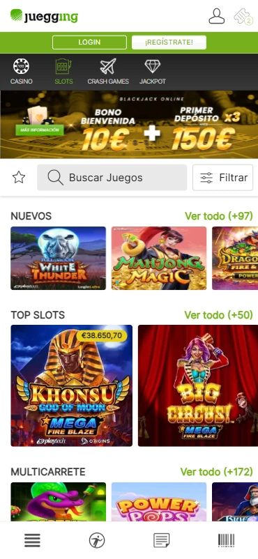 Slots online juegging jackpot crash games