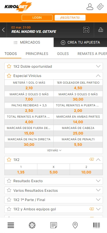 Apuestas fútbol kirolbet