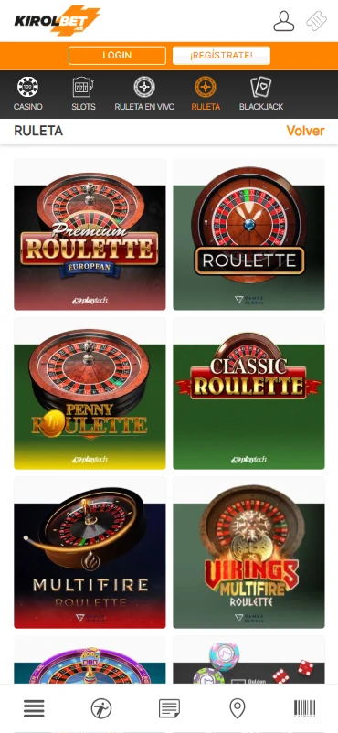 Ruletas Kirolbet Casino
