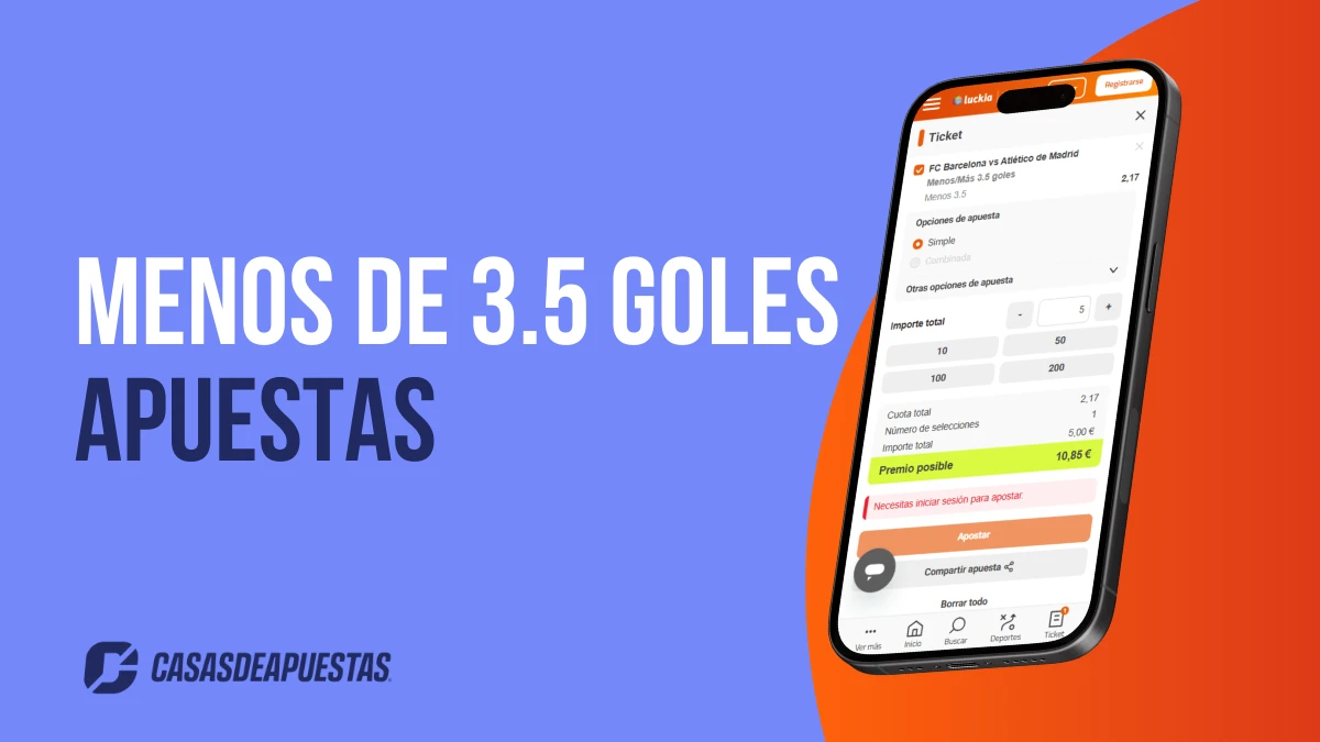 Menos de 3.5 goles en apuestas: qué significa el under 3.5, ejemplos y cómo usarlo con criterio