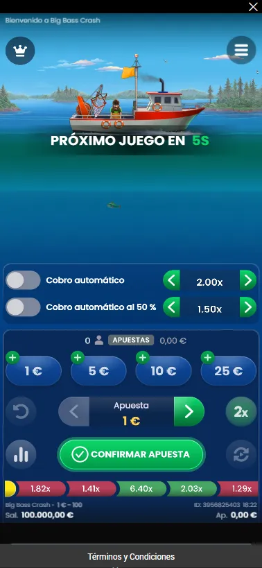 Big Bass Crash es la entrega de los famosos juegos de Reel Kingdom para jugar.