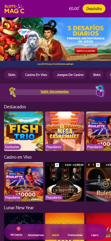 Más de 4.000 juegos dosponibles para disfrutar en MagicSlots.