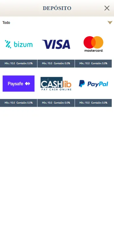 Los métodos de pago para Skill On Net en España son tarjeta, prepago, bizum o paypal.