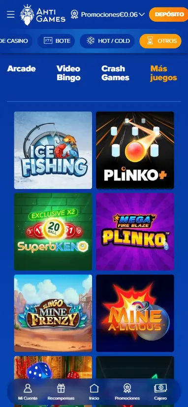 Los instant games se encuentran en la categoría Otros de los casinos SkillOnNet.